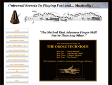 Tablet Screenshot of magicmusicianfingers.com